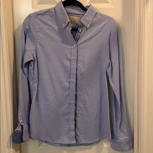 Banana Republic blue button down blouse